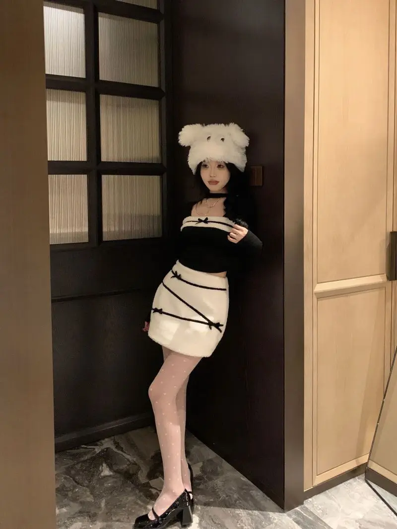 Winter Vintage Knitted New Two - Vintage Fashion Japan บทวิจารณ์และราคา