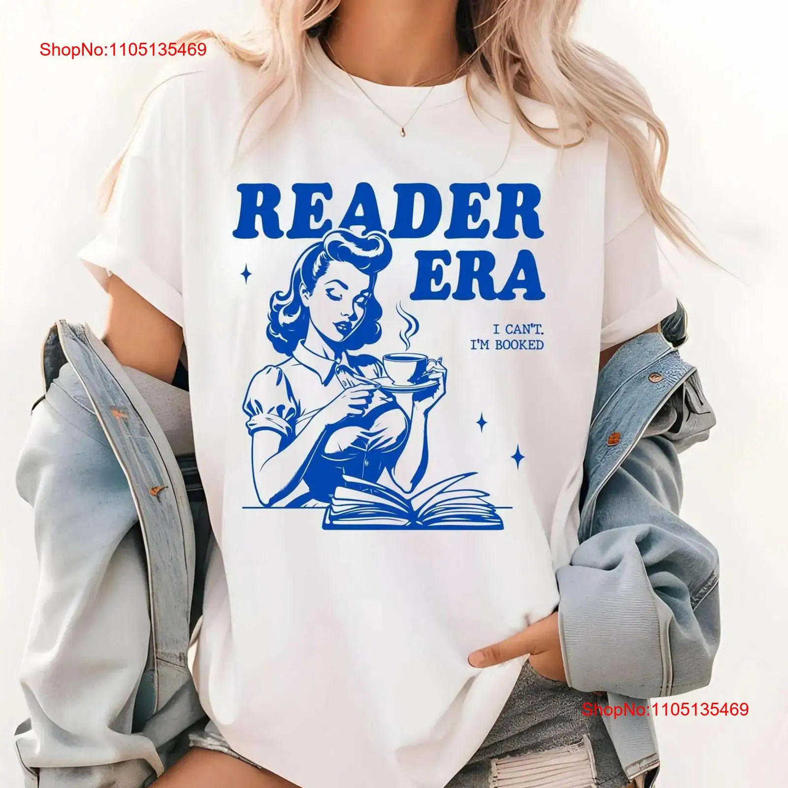 Reader Era T Shirt Book Lover  - Vintage Fashion Eras บทวิจารณ์และราคา