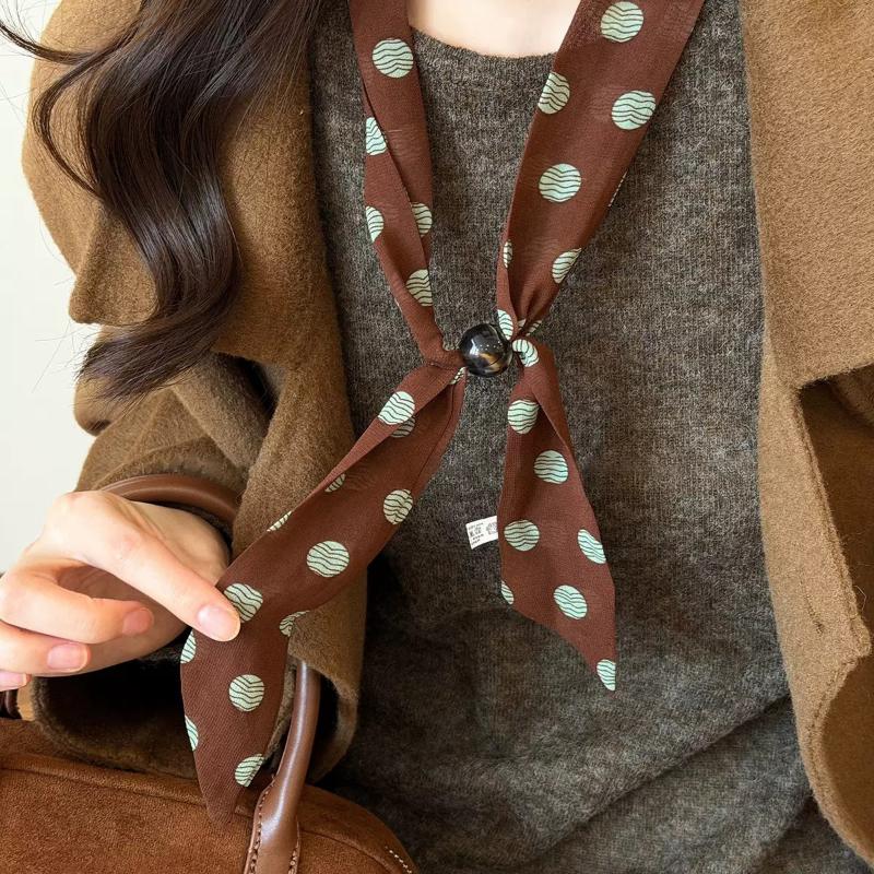 Vintage Polka Dot Chiffon Bead - Vintage Fashion Wear บทวิจารณ์และราคา