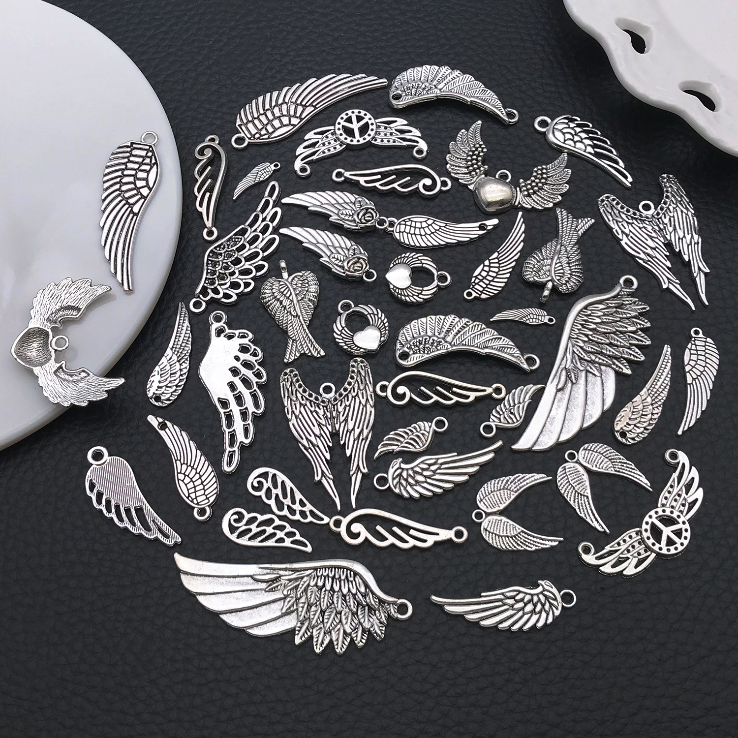 Angel Wing Charms, New 22/42 P - Vintage Fashion Jewelry Necklaces บทวิจารณ์และราคา