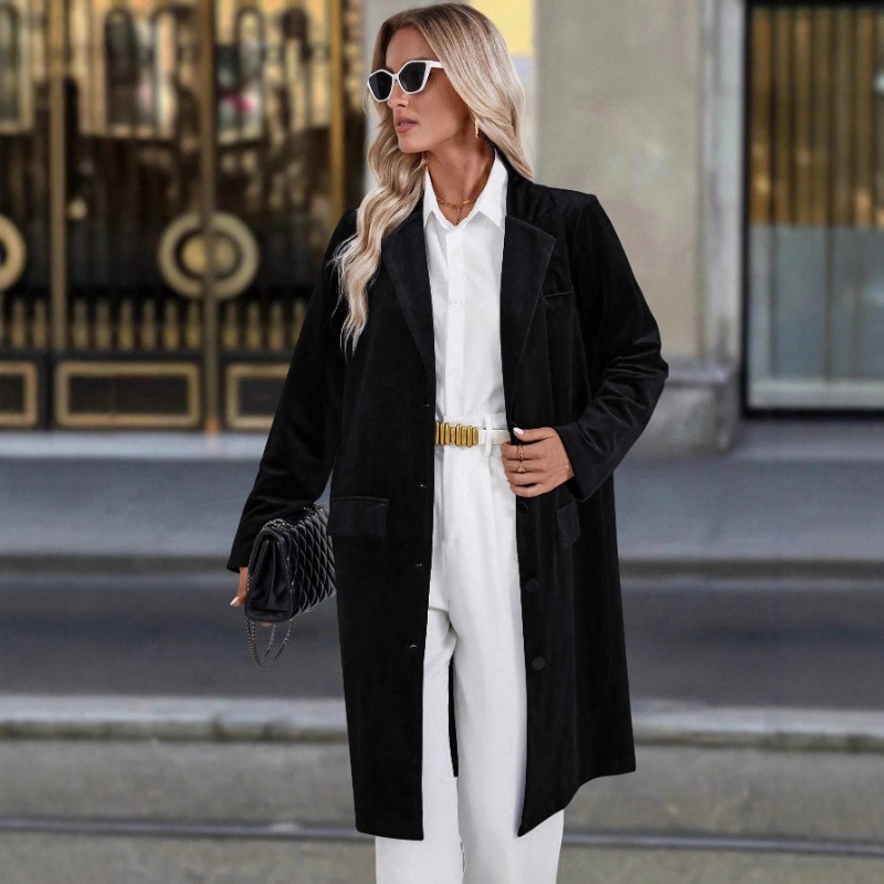 Luxury Vintage Velvet Trench C - Velvet Blazer Vintage บทวิจารณ์และราคา