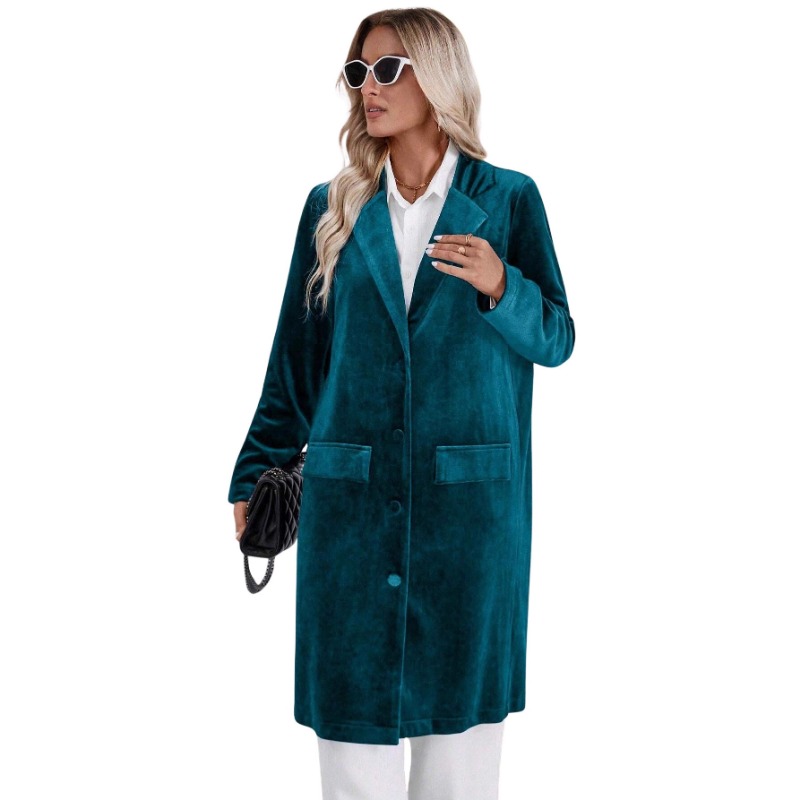 Luxury Vintage Velvet Trench C - Velvet Blazer Vintage บทวิจารณ์และราคา