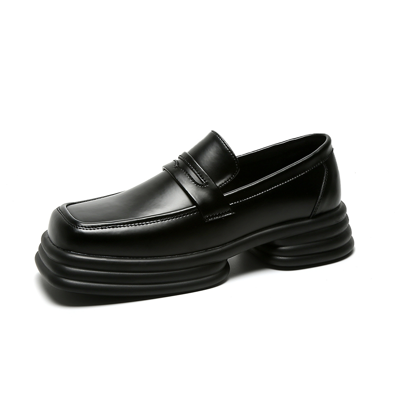 Men Zipper Patent Leather Incr - Vintage Fashion Japan บทวิจารณ์และราคา