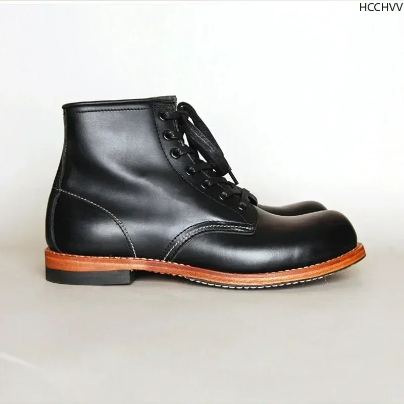 Vintage Men Goodyear-Welted Ge - Vintage Fashion Style Men บทวิจารณ์และราคา