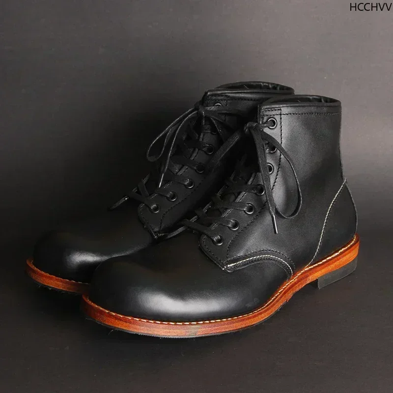 Vintage Men Goodyear-Welted Ge - Vintage Fashion Style Men บทวิจารณ์และราคา