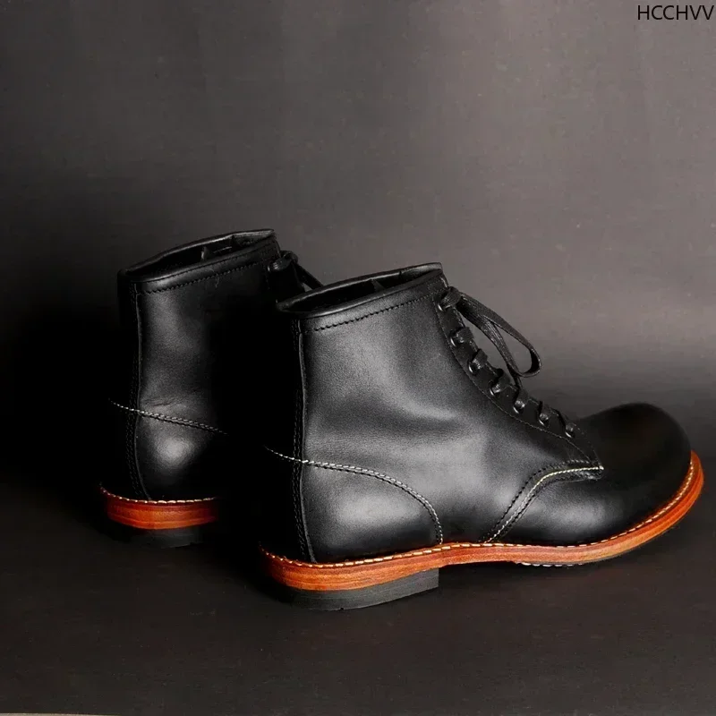 Vintage Men Goodyear-Welted Ge - Vintage Fashion Style Men บทวิจารณ์และราคา