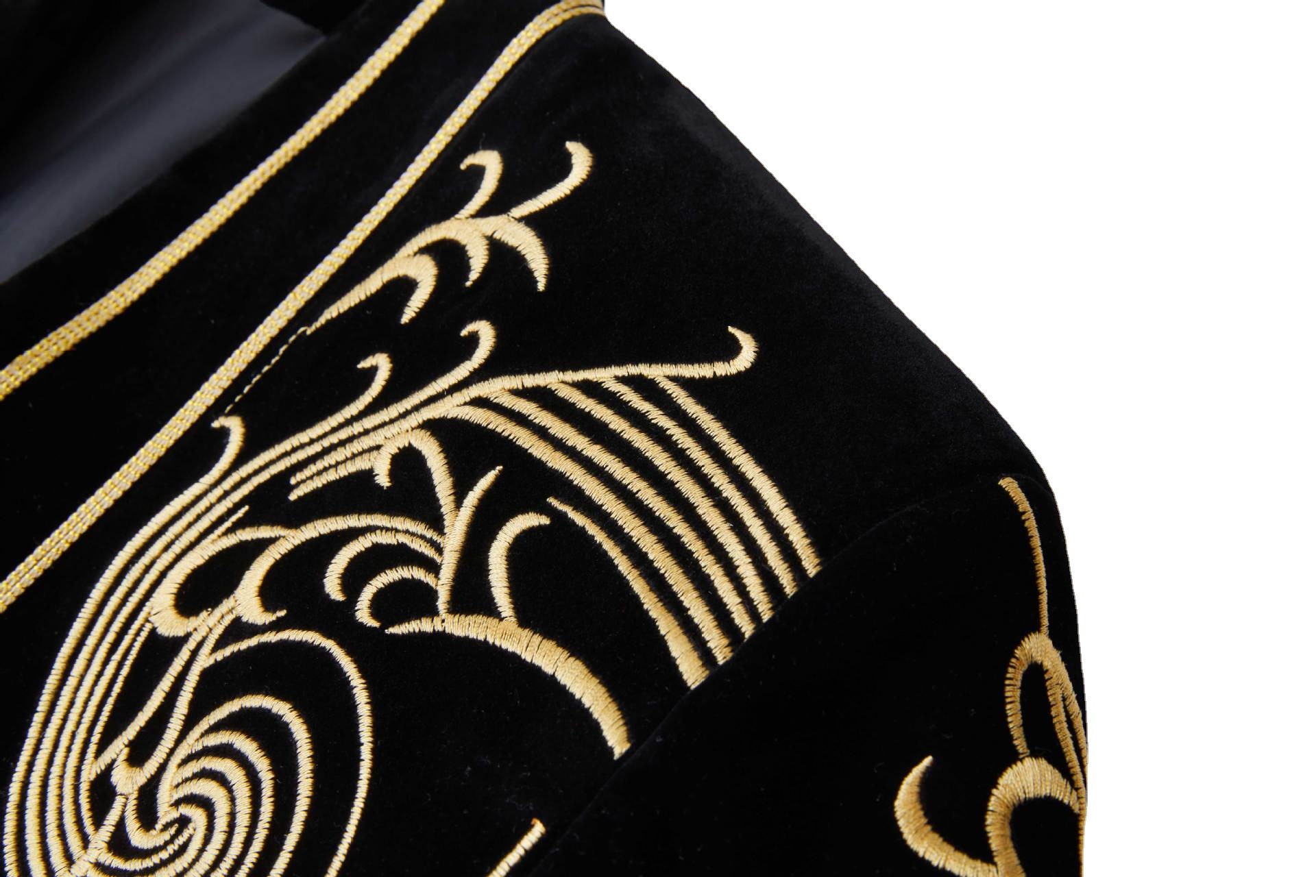 Men Vintage Velvet Embroidery  - Velvet Blazer Vintage บทวิจารณ์และราคา